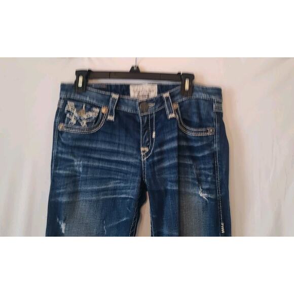 Big Star Womens Distressed Liv Bootcut Jeans 28 X 30 Y2K - Picture 2 of 6